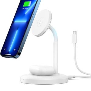 syncwire wireless charging stand - 2 in 1 rotation magnetic charger station